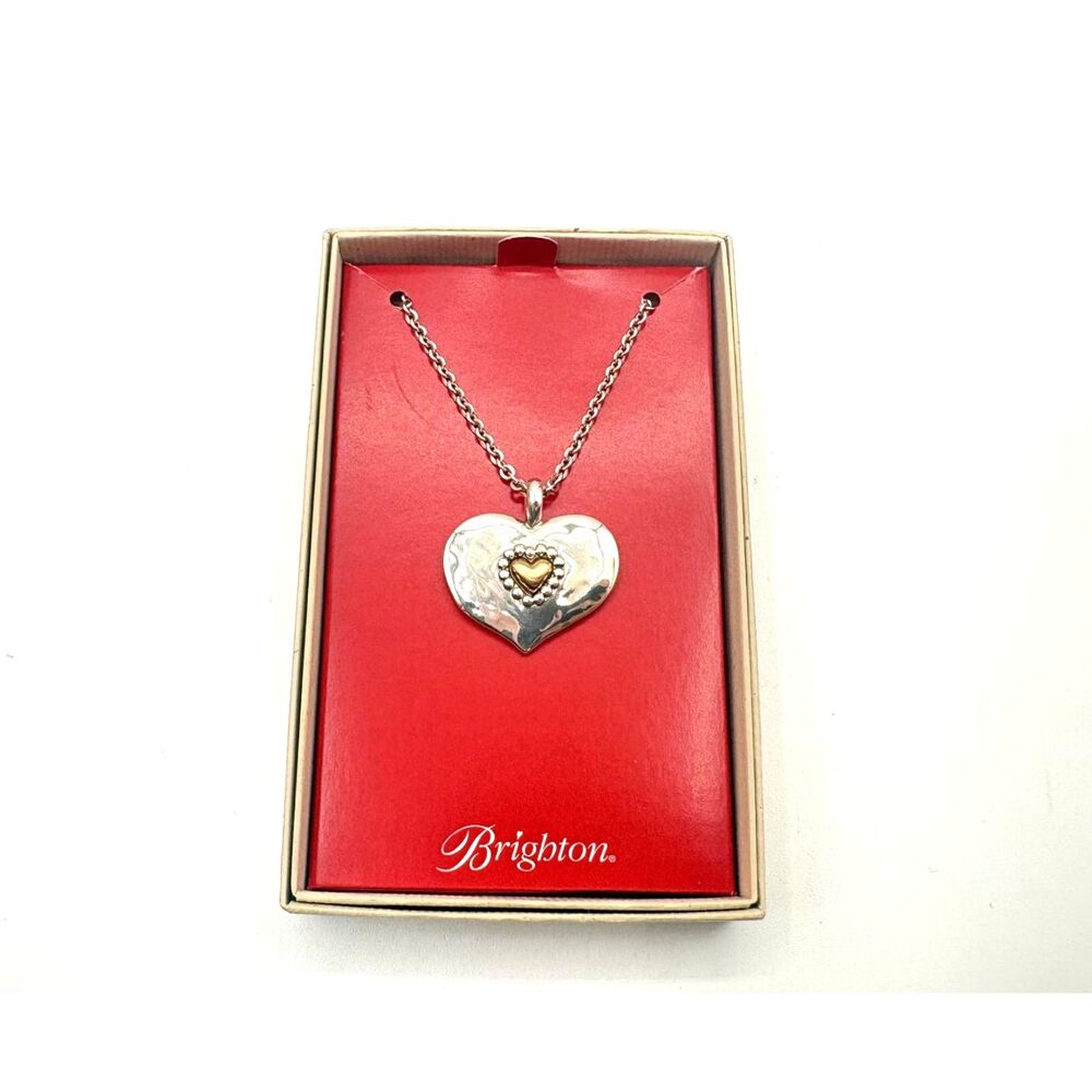 NIB Brighton Love Beyond Words Heart Necklace